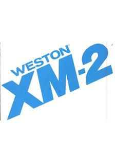 Weston XM 2 manual. Camera Instructions.